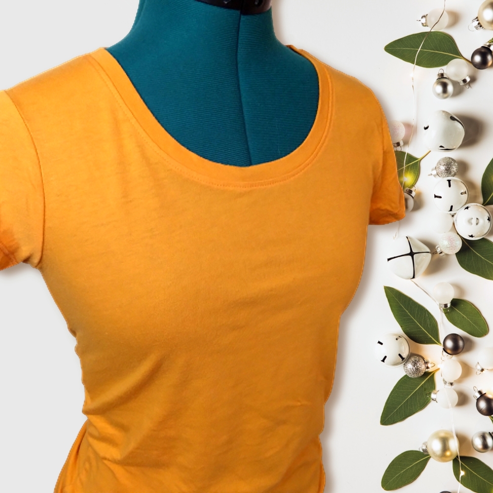 Sunflower Babydoll Tee Women's Small | No Boundaries